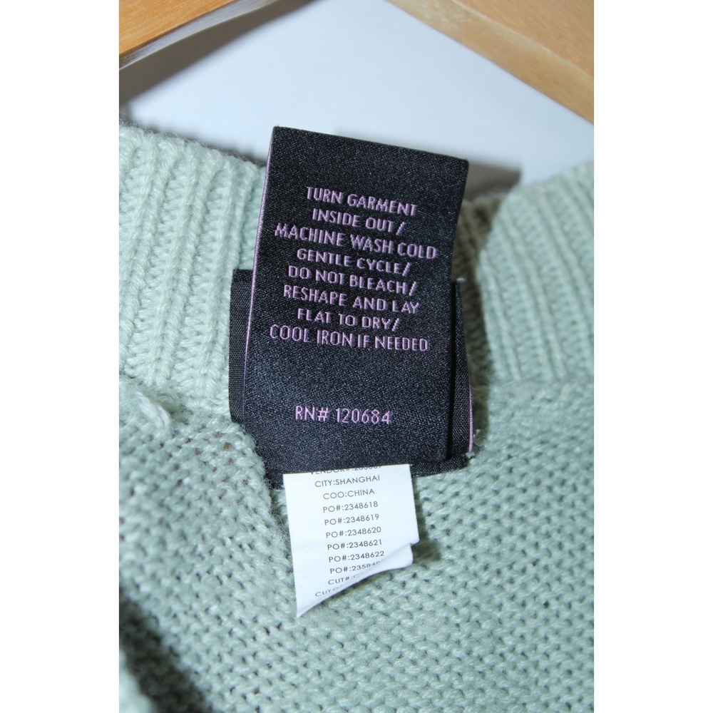 Hot Topic Hello Kitty Women's Small Multicolor Sage Green Knit Cardigan - Picture 7 of 11